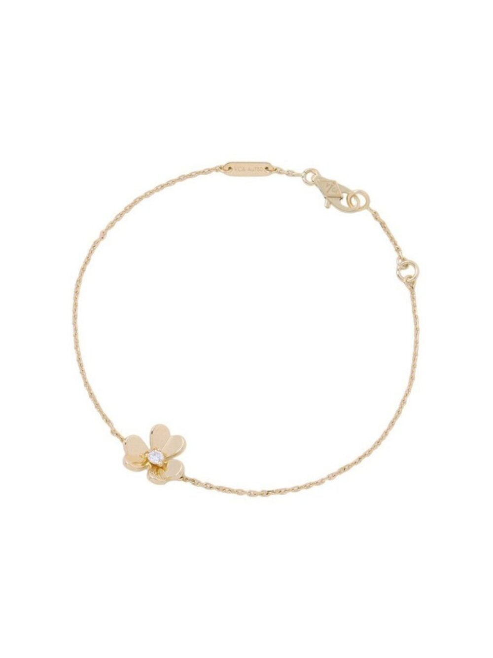 Van Cleef & Arpels Bracelet Frivole Mini Model Diamond 18k Yellow Gold